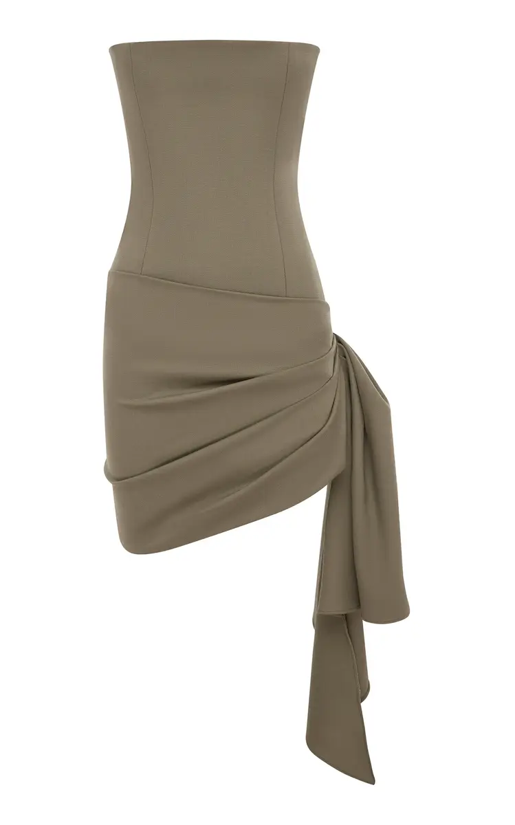 Alex Perry Draped Wool Mini Dress