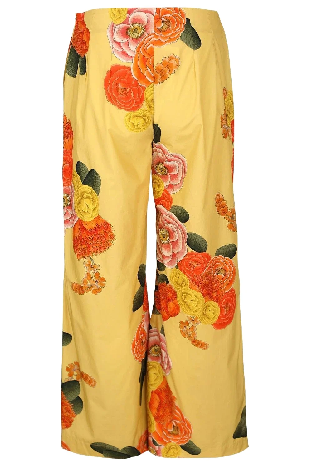 Floral Part Wide Leg Trouser