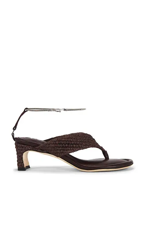 BY FAR Dasha Raffia Heel