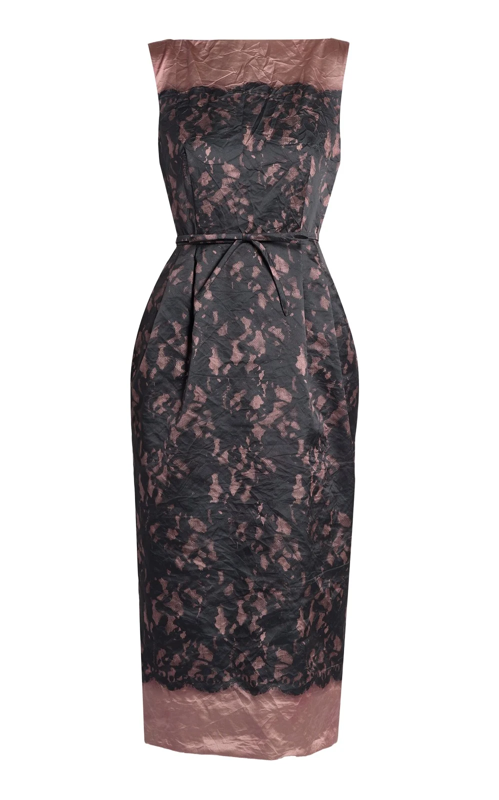 Textured Satin Midi Dress Textured Satin Midi Dress