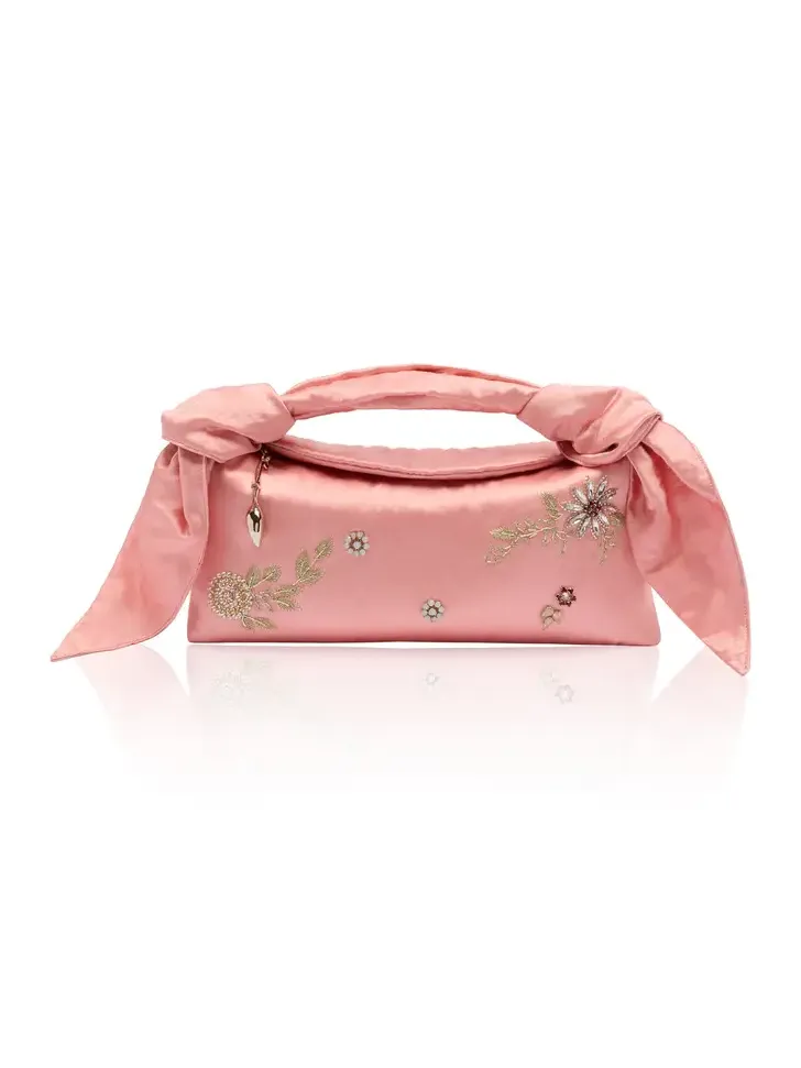 Bloom Embellished Satin East West Bag Bloom Embellished Satin East West Bag