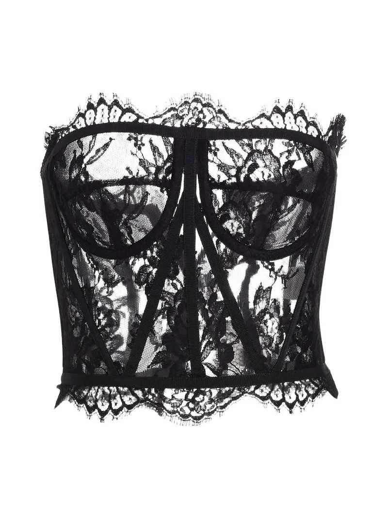 Women's Strapless Lace Corset Top Women's Strapless Lace Corset Top
