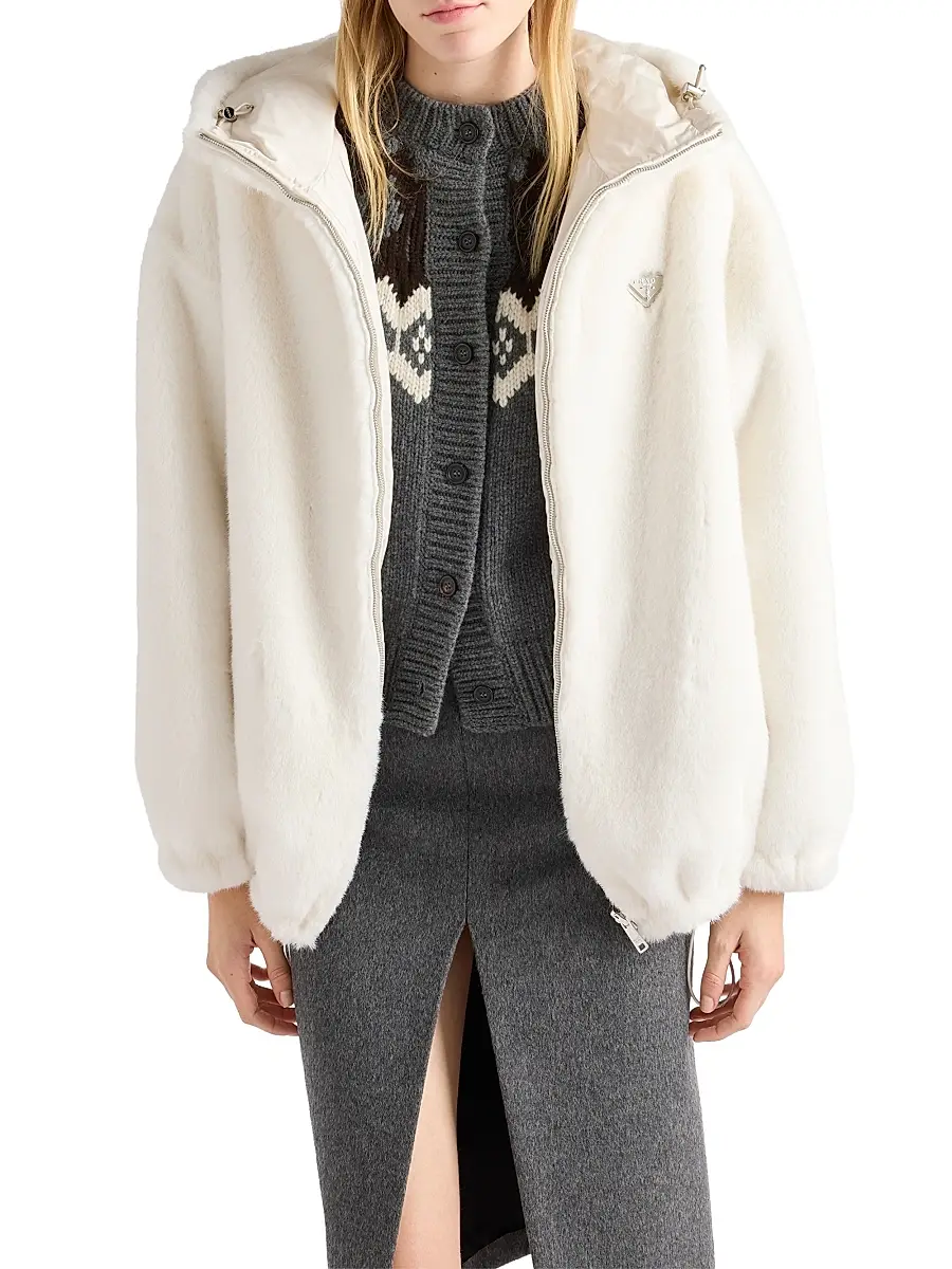 Prada Women's Reversible Aspen Jacket - White | Thumbnail 2 Prada Women's Reversible Aspen Jacket - White | Thumbnail 2