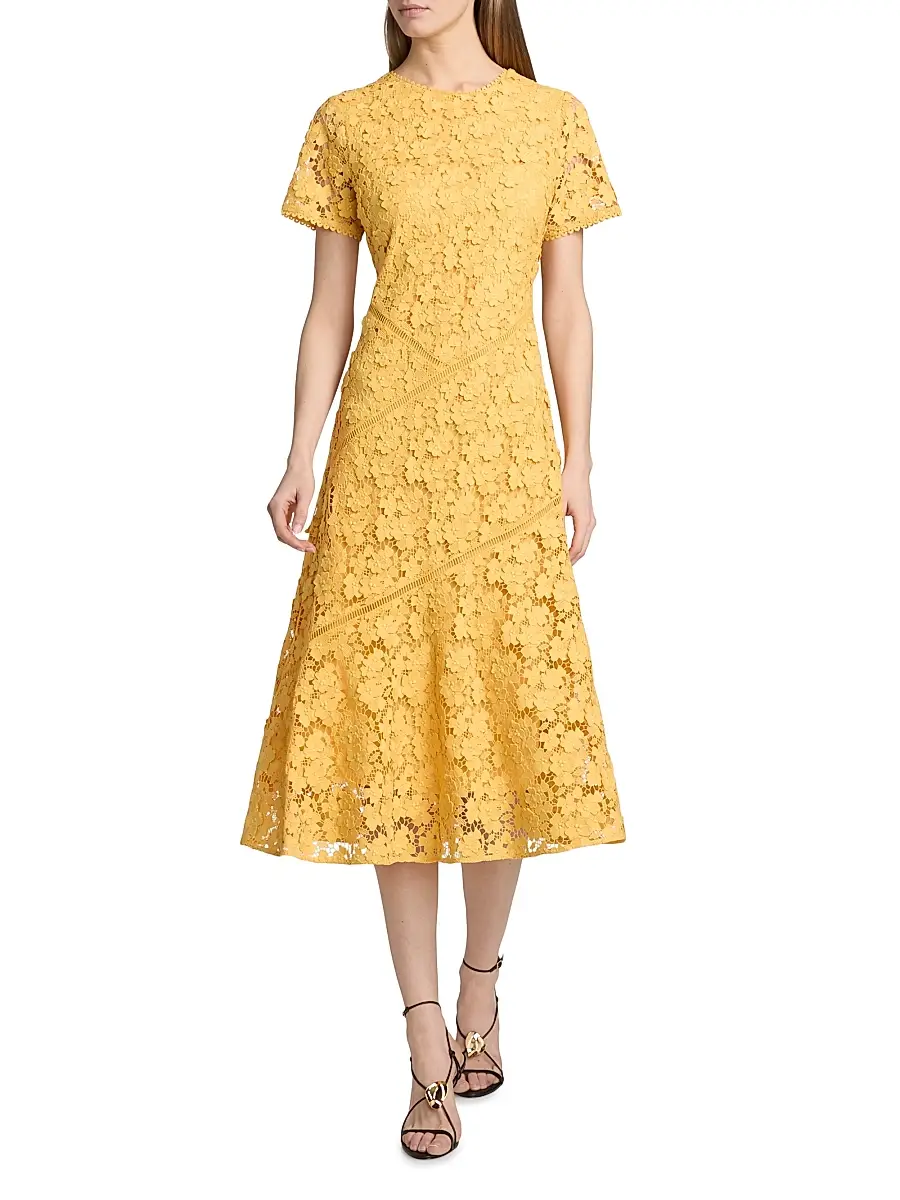 Elie Tahari Women's The Marci Lace Midi-Dress | Thumbnail 3 Elie Tahari Women's The Marci Lace Midi-Dress | Thumbnail 3