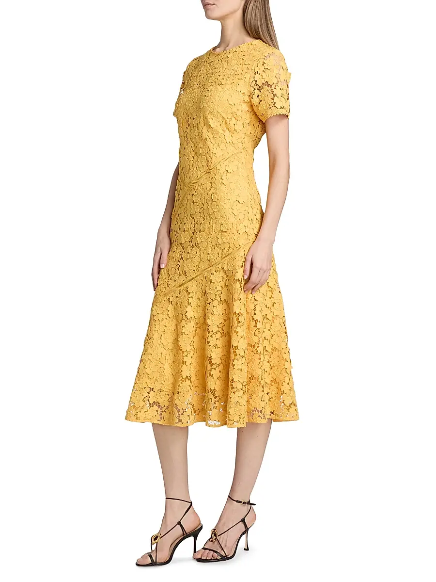 Elie Tahari Women's The Marci Lace Midi-Dress | Thumbnail 4 Elie Tahari Women's The Marci Lace Midi-Dress | Thumbnail 4