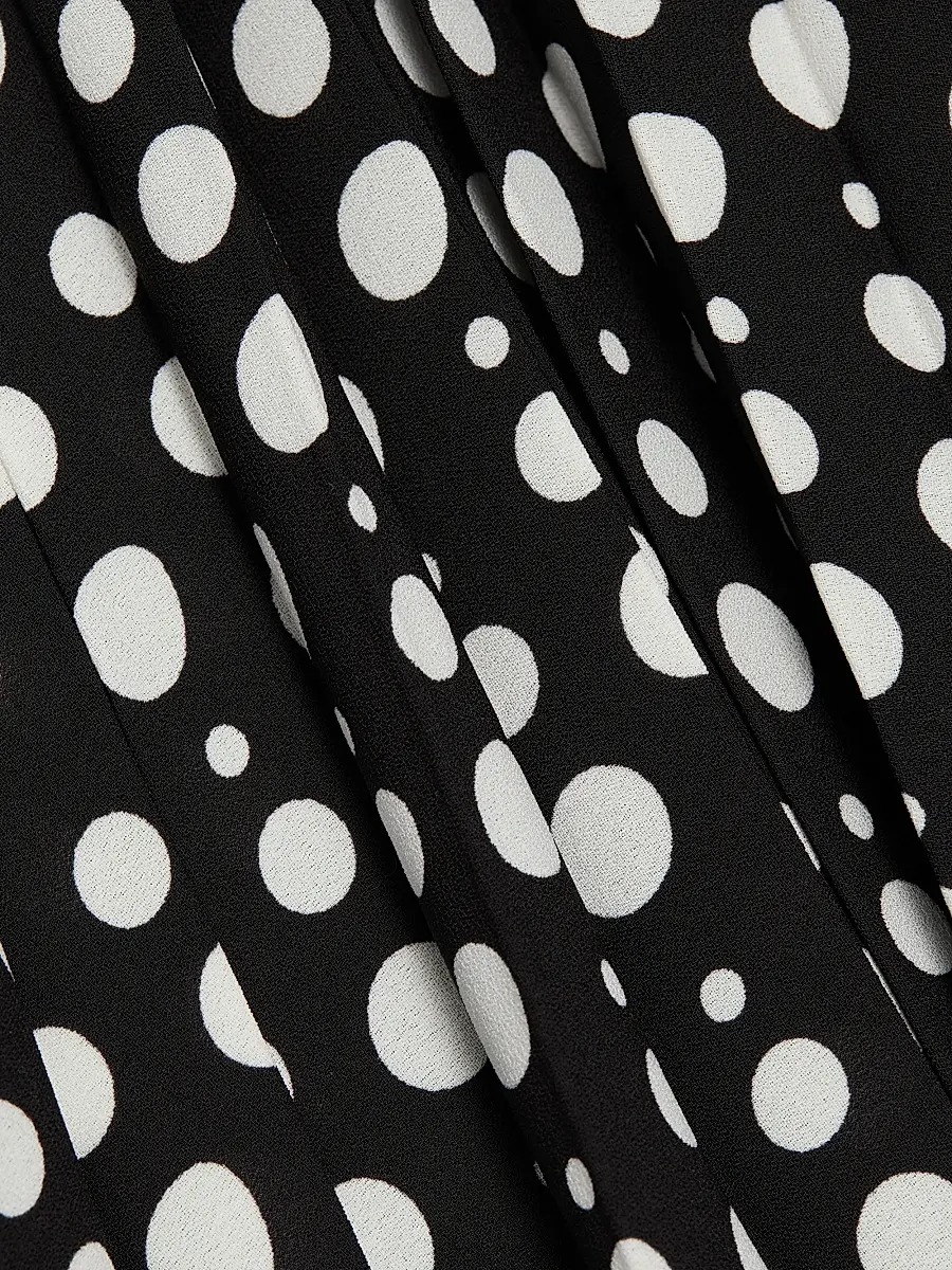 Elie Tahari Women's The Nina Polka Dot Combo Midi-Dress | Thumbnail 7