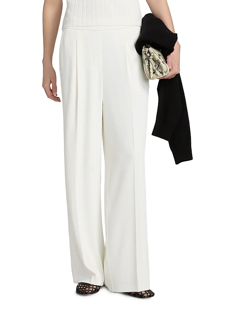 Elie Tahari Women's The Clare Straight-Leg Pants | Thumbnail 3 Elie Tahari Women's The Clare Straight-Leg Pants | Thumbnail 3