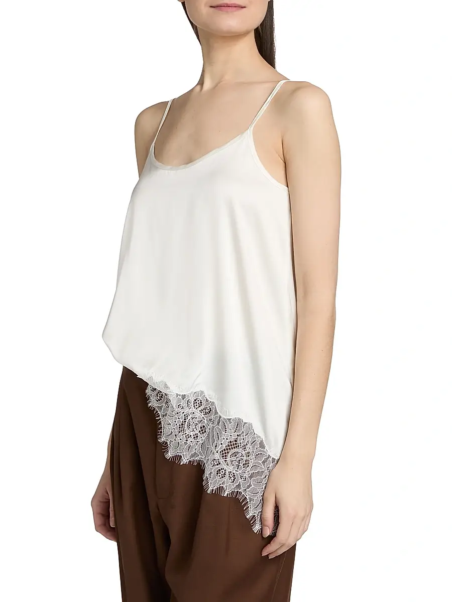 Staud Women's Chloe Silk Tank Top | Thumbnail 4