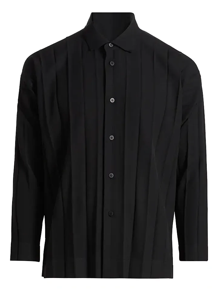 Men Edge Ensemble Hand-Pleated Shirt Men Edge Ensemble Hand-Pleated Shirt