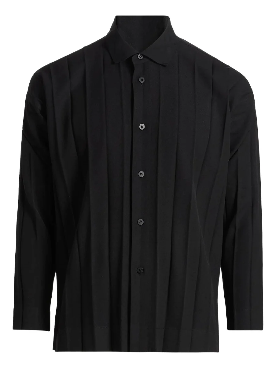 Men Edge Ensemble Hand-Pleated Shirt Men Edge Ensemble Hand-Pleated Shirt