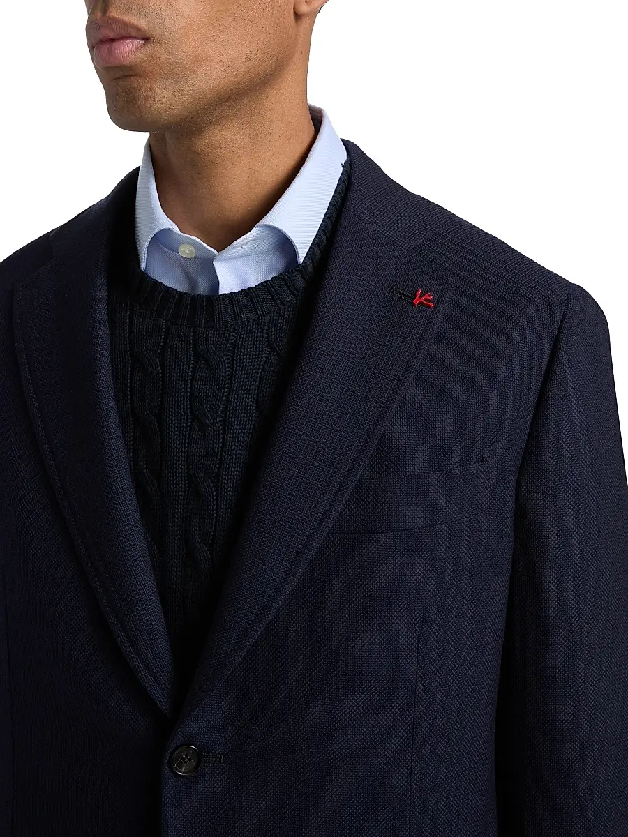 Isaia Men's Capri Wool Jacket | Thumbnail 6 Isaia Men's Capri Wool Jacket | Thumbnail 6