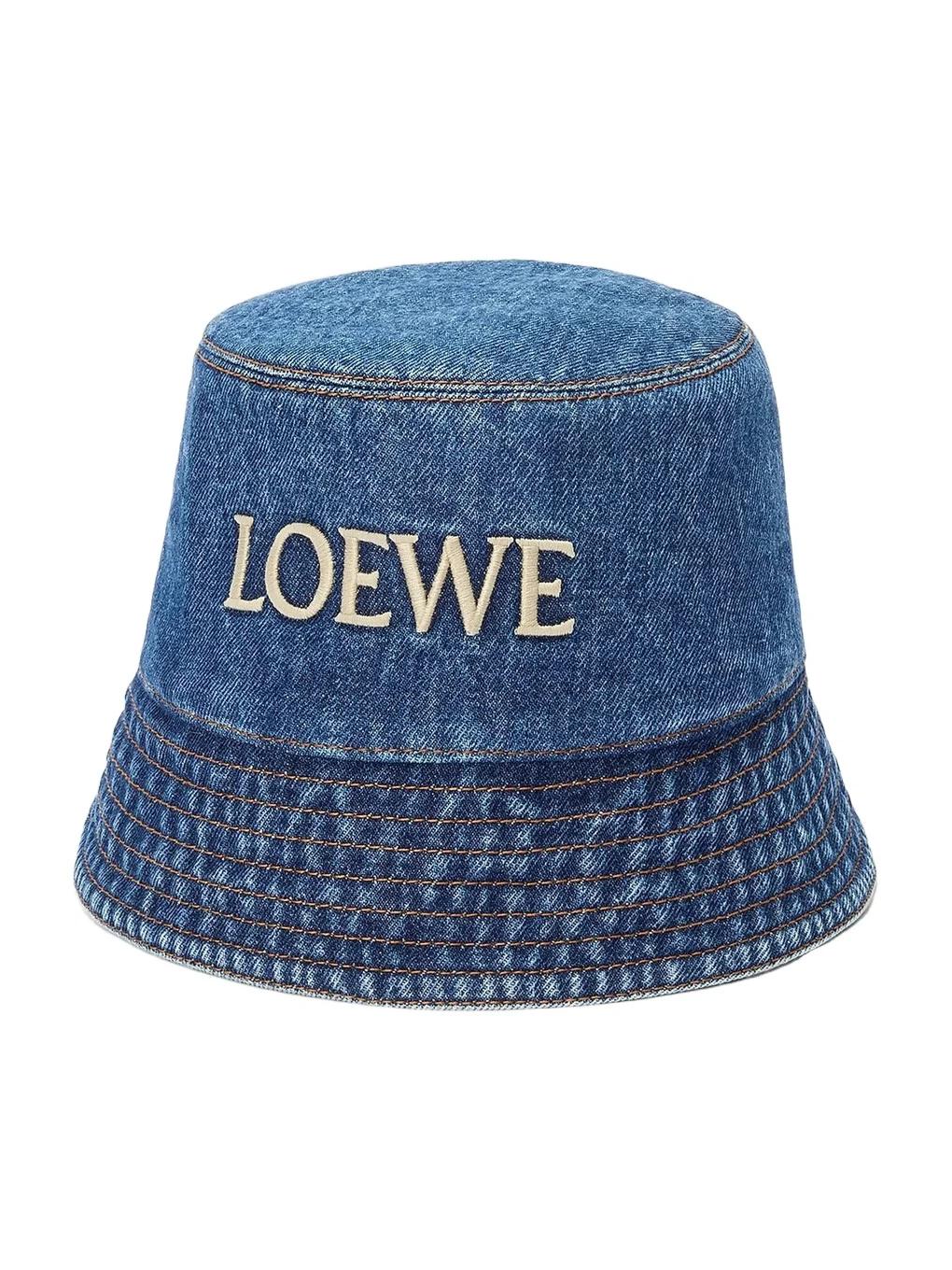 Loewe Women's Logo-Embroidered Denim Bucket Hat