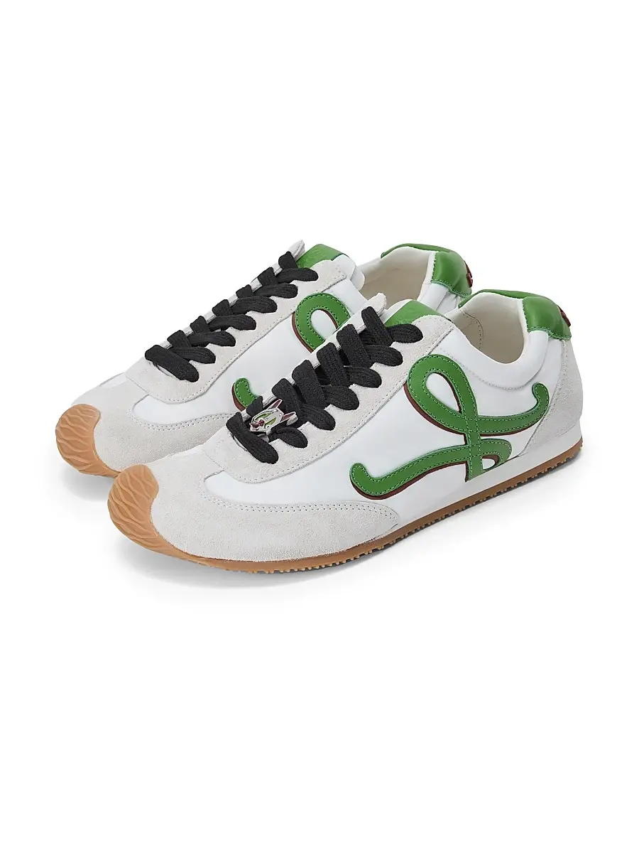Loewe Women's x Louis Wain Ballet Runner 2.0 Low-Top Leather Sneakers | Thumbnail 2 Loewe Women's x Louis Wain Ballet Runner 2.0 Low-Top Leather Sneakers | Thumbnail 2