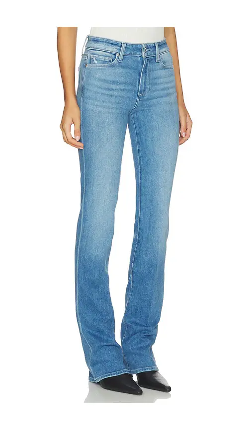 PAIGE High Rise Manhattan Boot Jeans | Thumbnail 2