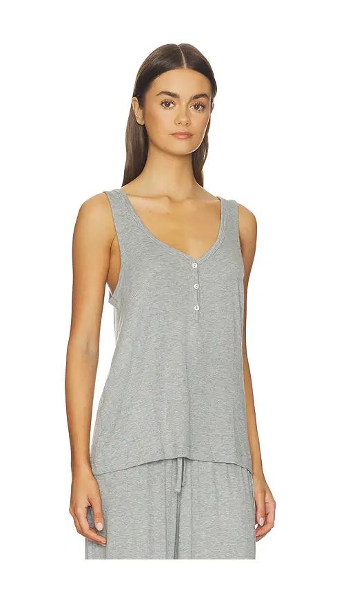 Eberjey Dream Rib Vneck Tank Top | Thumbnail 2 Eberjey Dream Rib Vneck Tank Top | Thumbnail 2