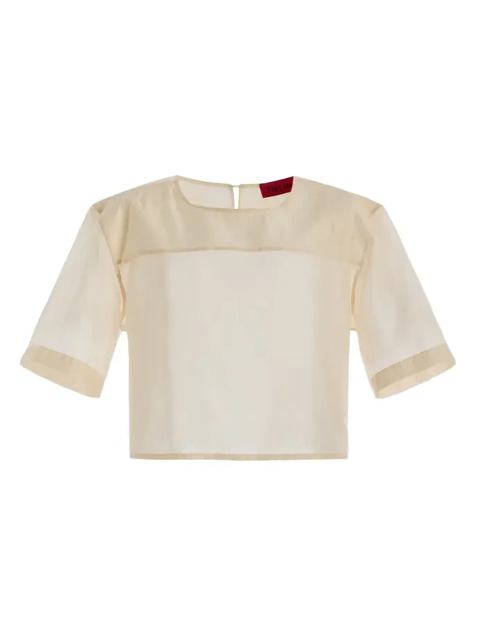 Dulce Cropped Muslin Top