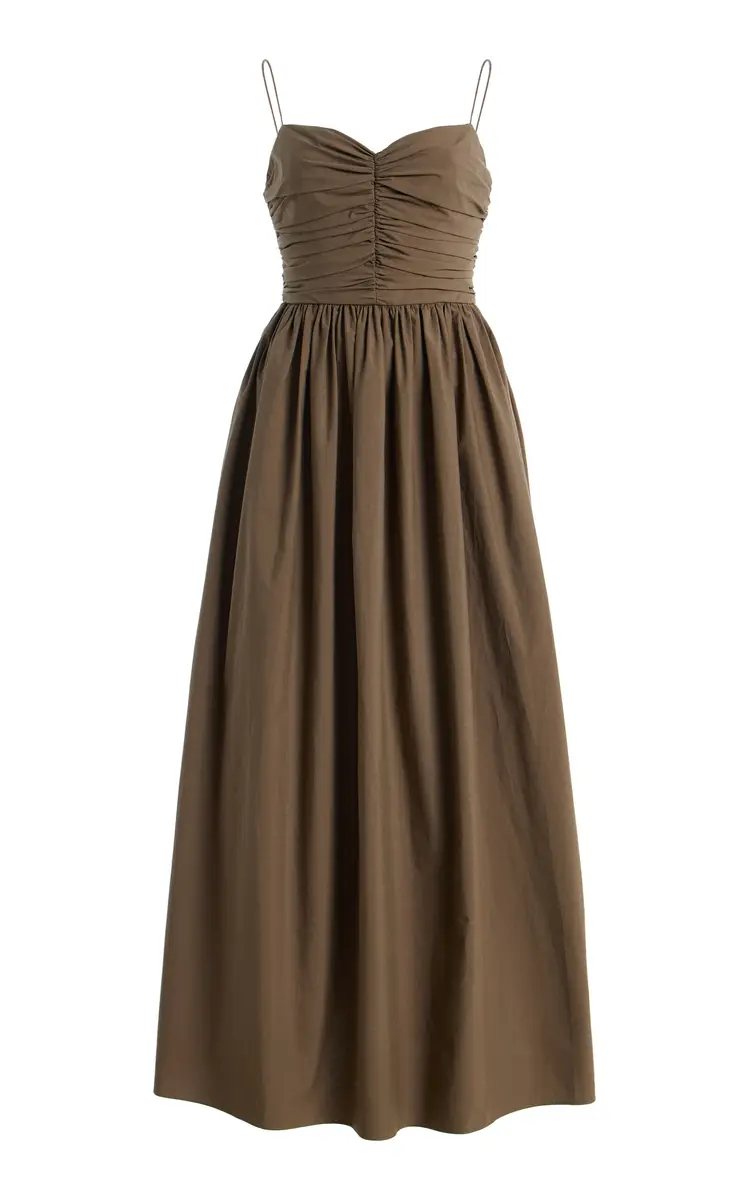 Matteau Gathered Bodice Cotton Midi Dress | Thumbnail 7 Matteau Gathered Bodice Cotton Midi Dress | Thumbnail 7