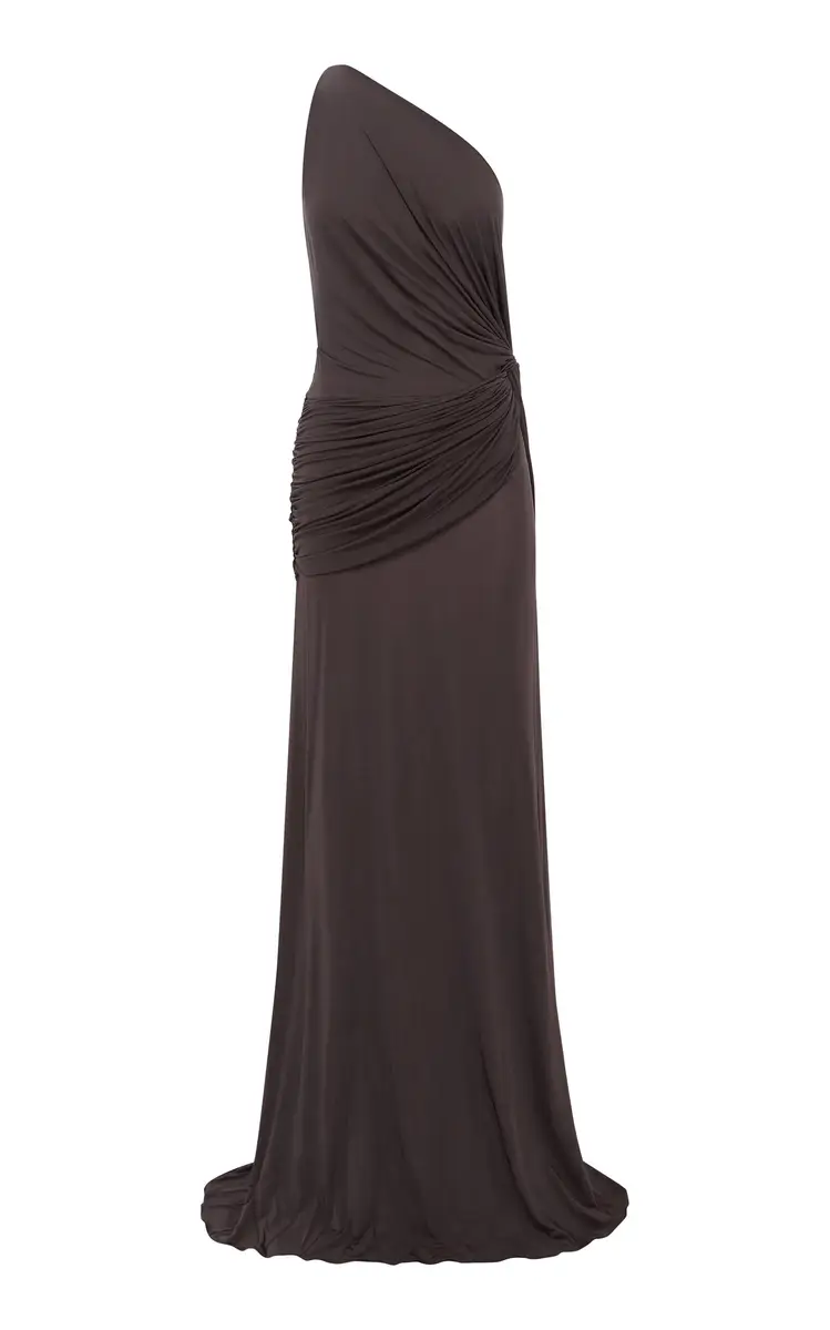 Alex Perry Asymmetric Twisted Jersey Gown | Thumbnail 10 Alex Perry Asymmetric Twisted Jersey Gown | Thumbnail 10