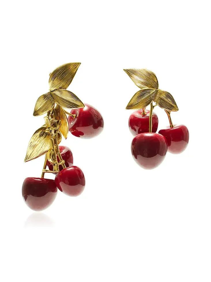 Cassandre Cherry Clip-On Earrings