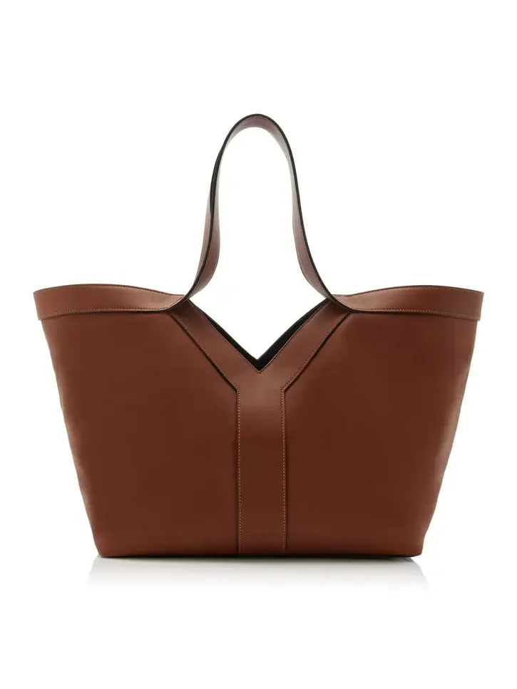 Small Y Leather Tote Bag Small Y Leather Tote Bag