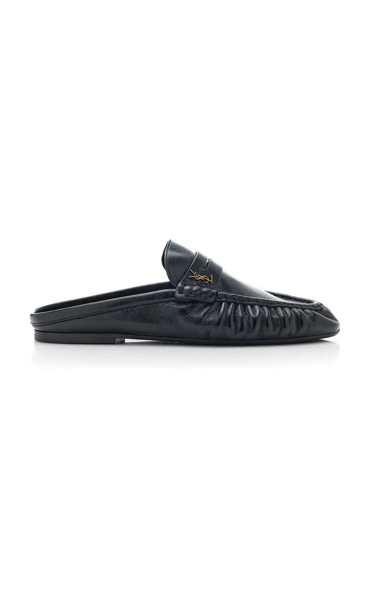Saint Laurent Leather Le Loafer Mules | Image 1 Saint Laurent Leather Le Loafer Mules | Image 1