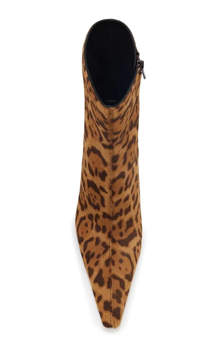 Saint Laurent Ashley Leopard-Print Pony Hair Ankle Boots | Thumbnail 3 Saint Laurent Ashley Leopard-Print Pony Hair Ankle Boots | Thumbnail 3