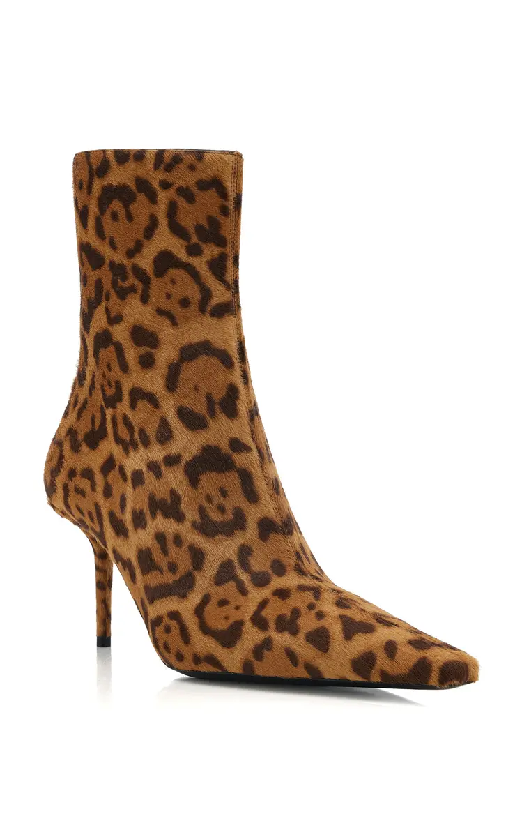 Saint Laurent Ashley Leopard-Print Pony Hair Ankle Boots | Thumbnail 4 Saint Laurent Ashley Leopard-Print Pony Hair Ankle Boots | Thumbnail 4