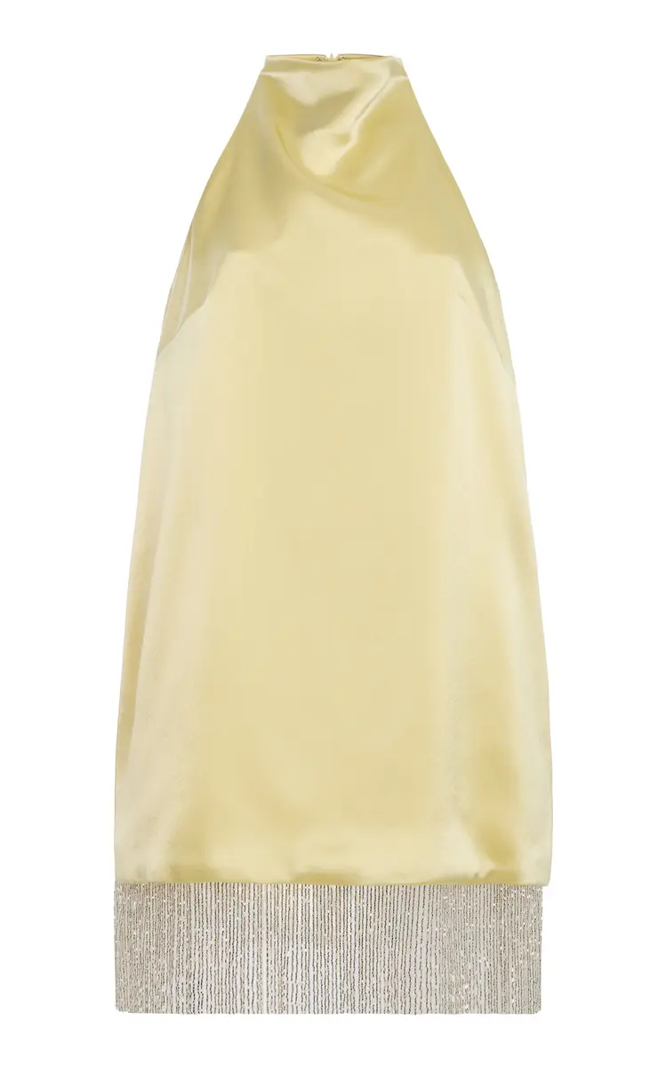SEV Daniella Fringed Satin Mini Dress | Thumbnail 7 SEV Daniella Fringed Satin Mini Dress | Thumbnail 7