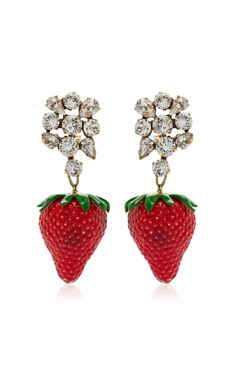 Bo Fraise Avec Strass Laiton V Bo Fraise Avec Strass Laiton V
