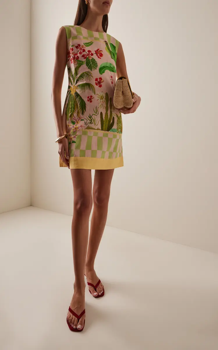 VERANDAH Cotton-Linen Mini Shift Dress | Thumbnail 2 VERANDAH Cotton-Linen Mini Shift Dress | Thumbnail 2