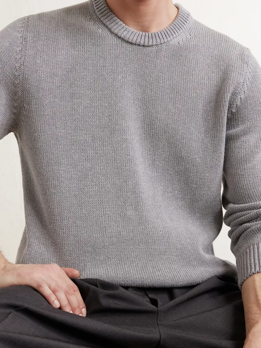 Slowear Slim-Fit Cotton Sweater - Men | Thumbnail 5