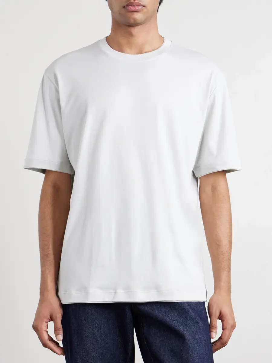 ELEVENTY Cotton and Modal-Blend Jersey T-Shirt - Men | Thumbnail 3 ELEVENTY Cotton and Modal-Blend Jersey T-Shirt - Men | Thumbnail 3