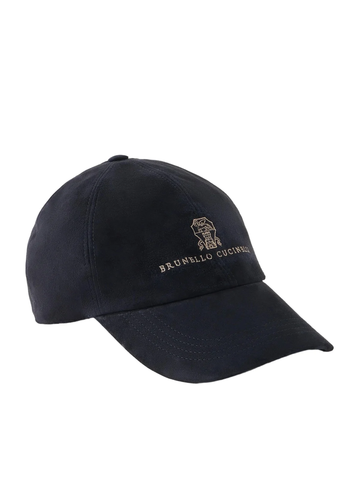 Logo-Embroidered Suede Cap - Men