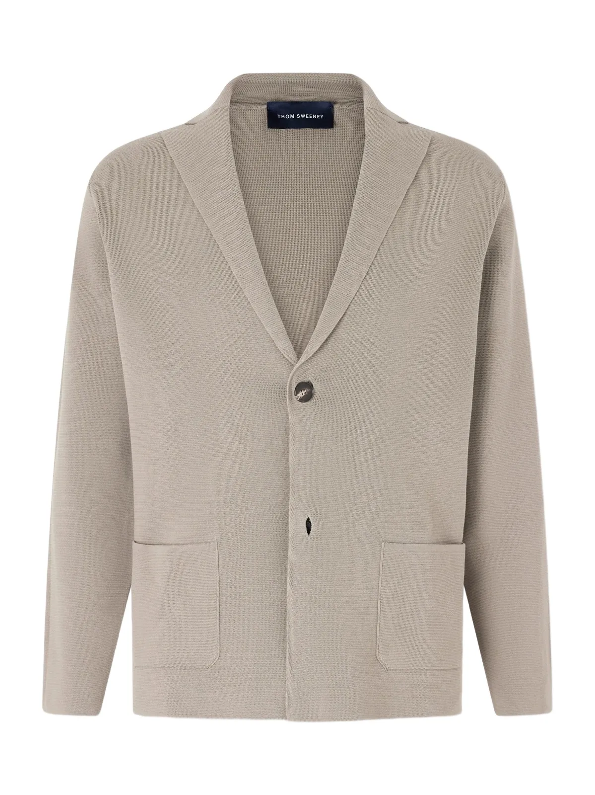 Cotton Crepe Knitted Blazer - Men
