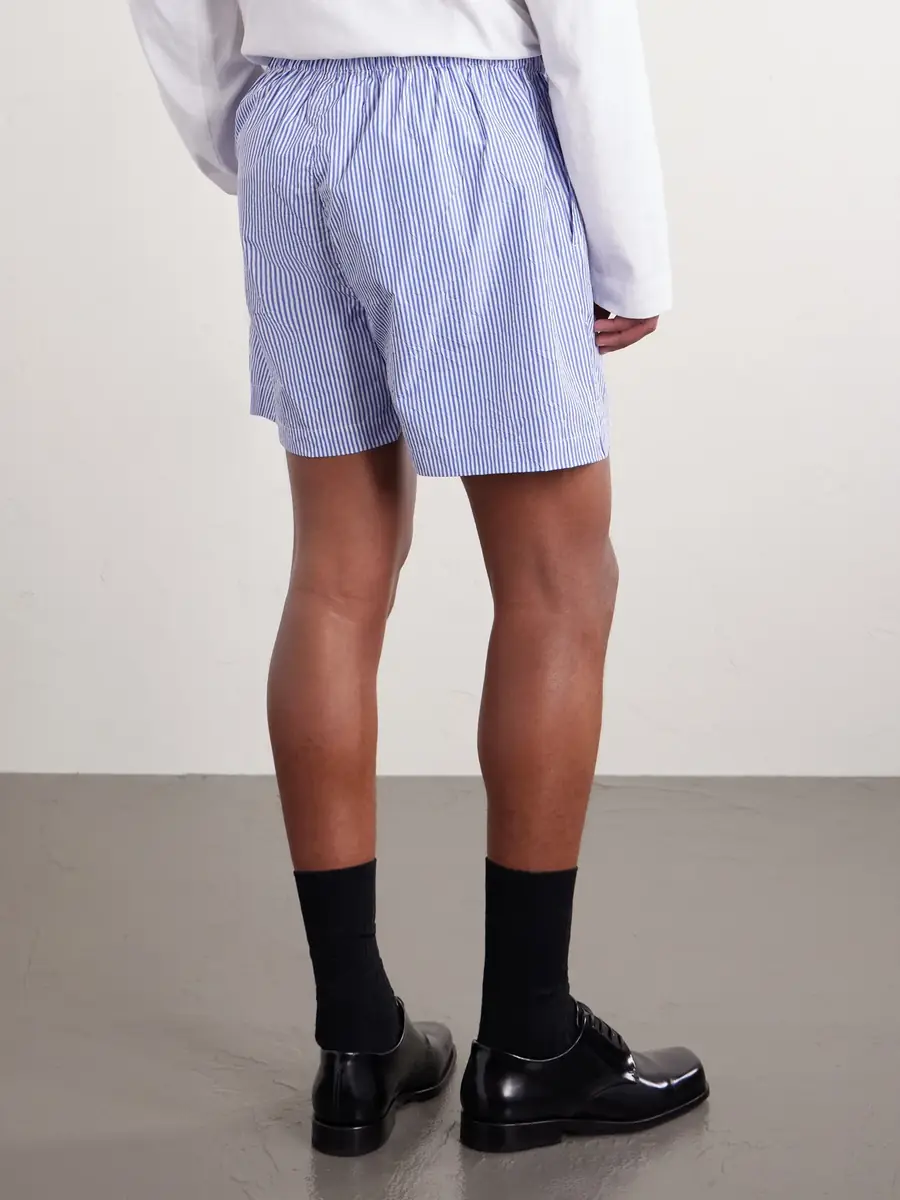 Willy Chavarria Willy Woven Cotton Straight-Leg Boxer Shorts - Men | Thumbnail 4