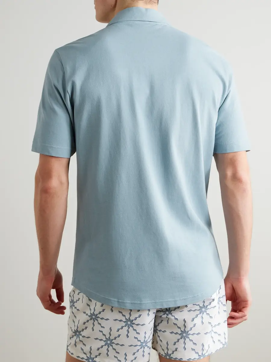 Frescobol Carioca Luca Cotton Polo Shirt - Men | Thumbnail 4 Frescobol Carioca Luca Cotton Polo Shirt - Men | Thumbnail 4