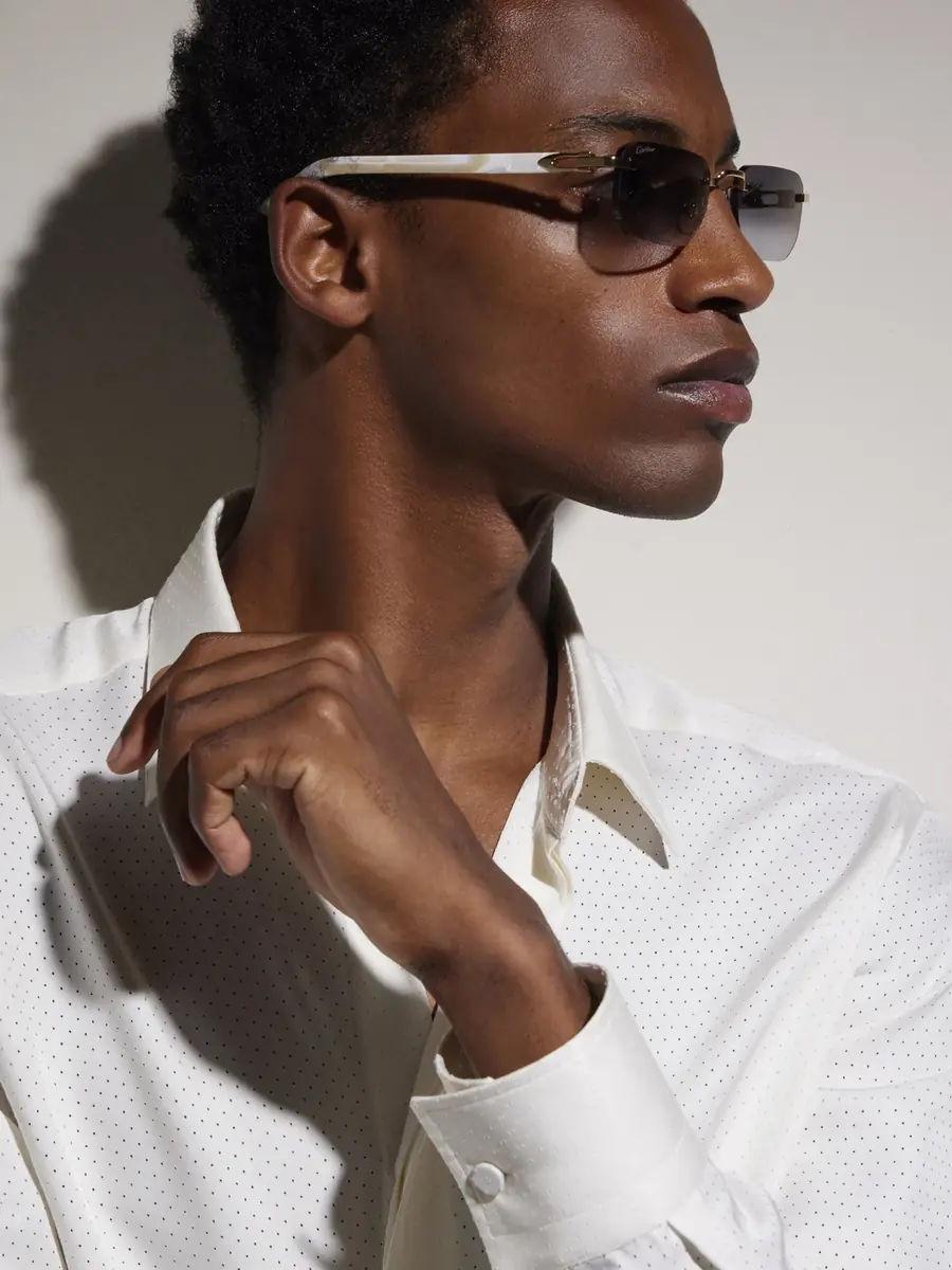Cartier Eyewear Signature C Square-Frame Gold-Tone and Acetate Sunglasses - Men | Thumbnail 5