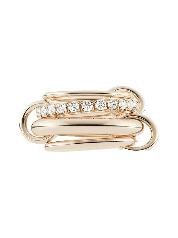 Luna Rose 4-Link Ring with Diamonds Luna Rose 4-Link Ring with Diamonds