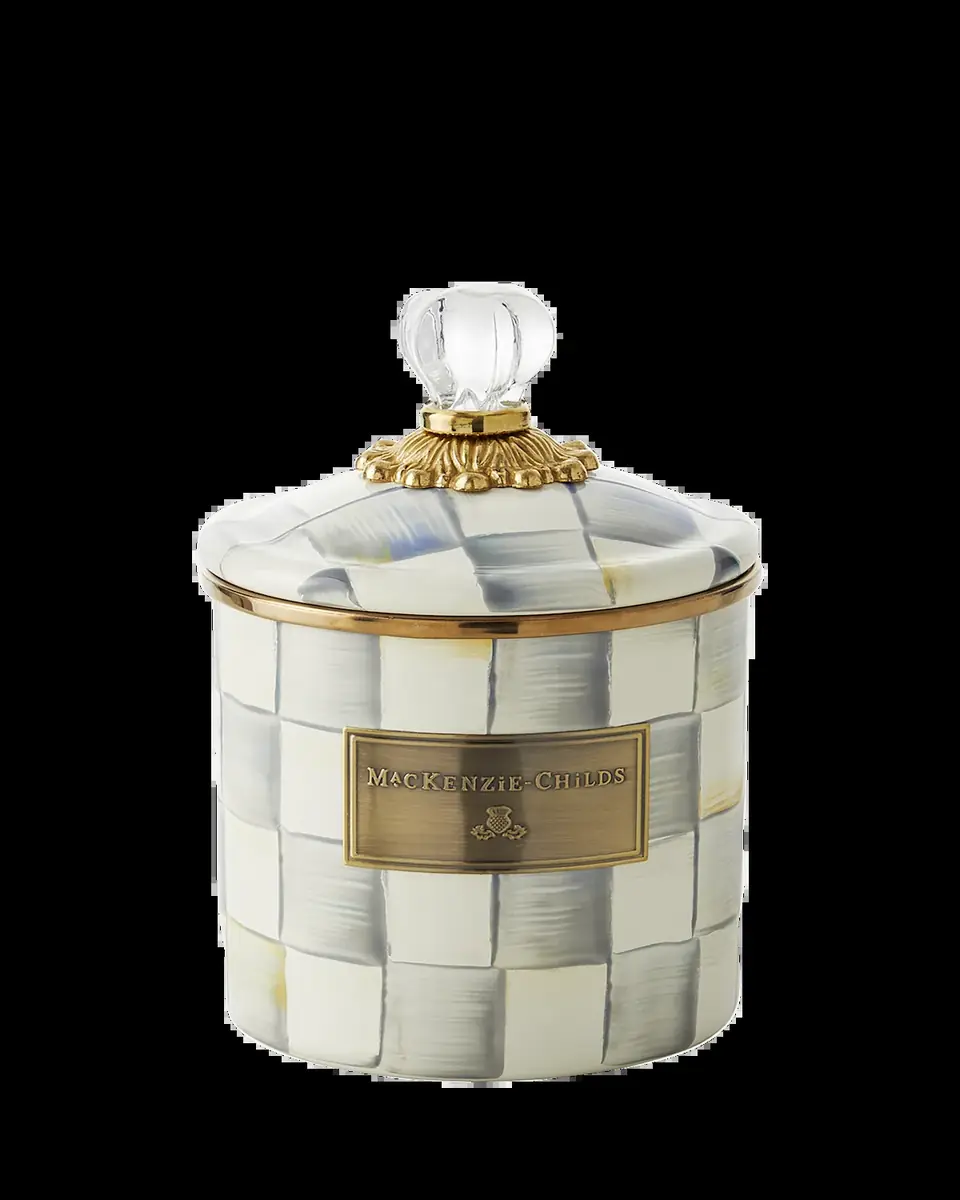MacKenzie-Childs Sterling Check Small Canister | Thumbnail 2 MacKenzie-Childs Sterling Check Small Canister | Thumbnail 2