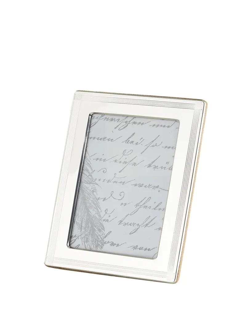 MONICA RICH KOSANN Cross Hatch Stripe 4" x 6" Picture Frame