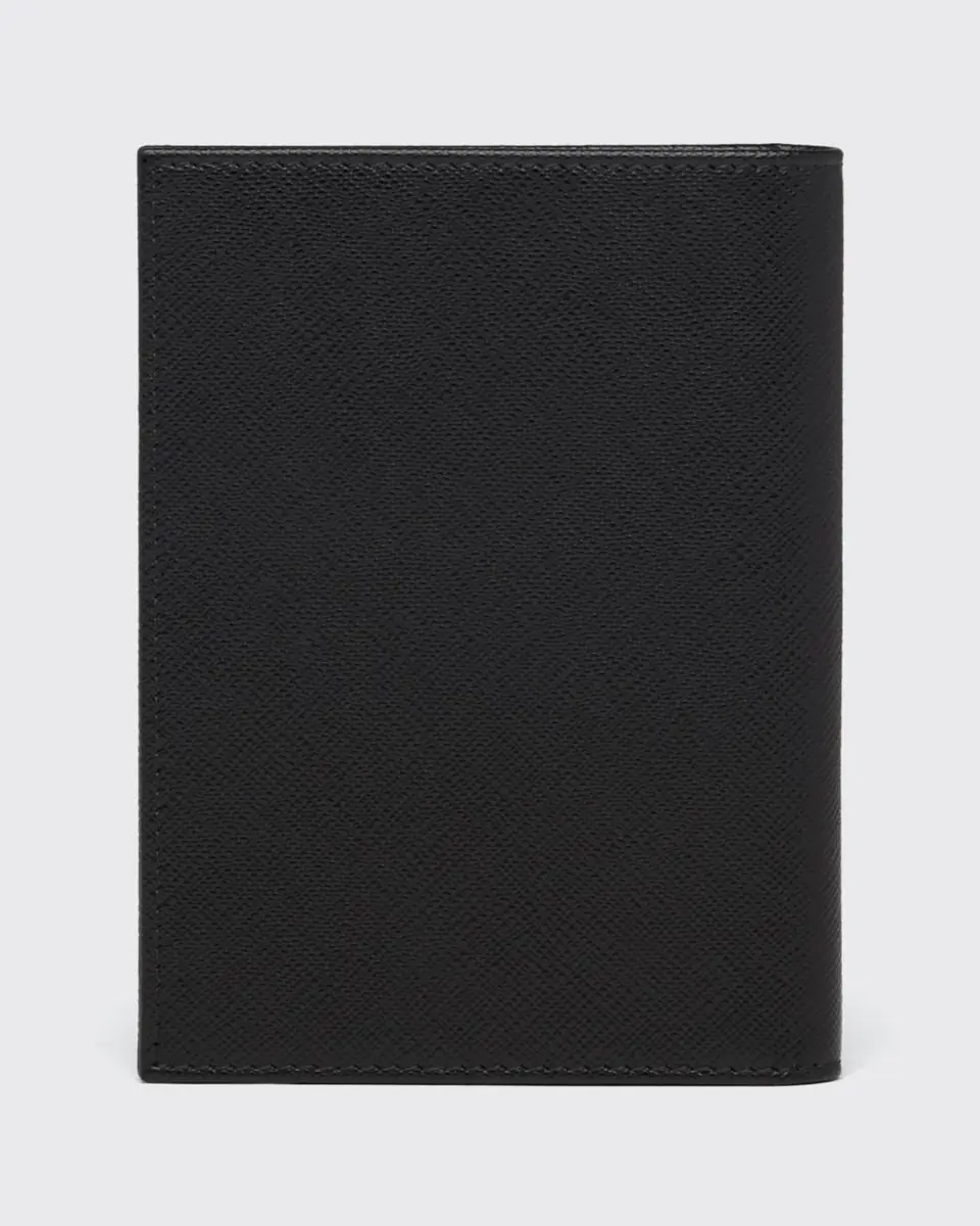 Prada Men's Saffiano Leather Passport Cover | Thumbnail 3