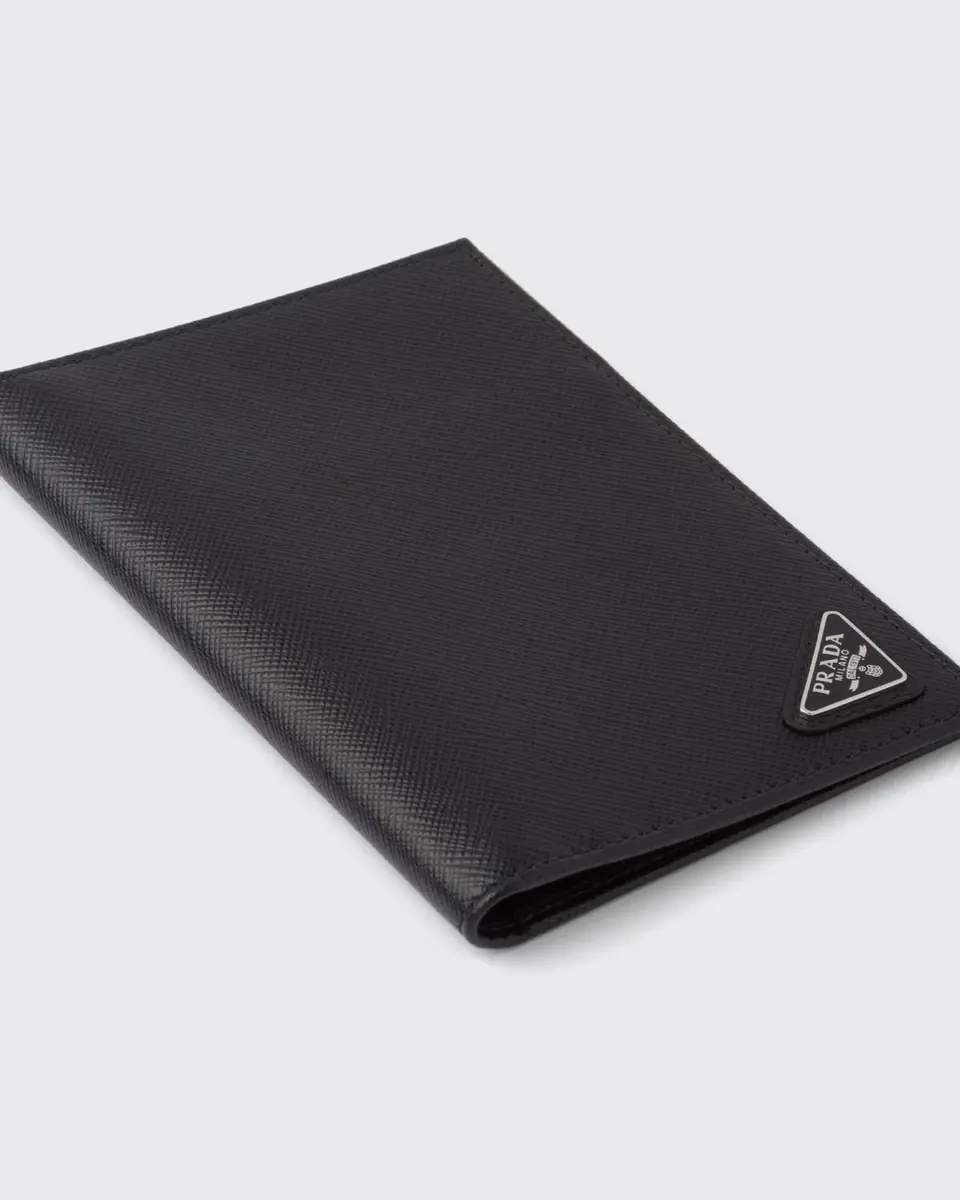 Prada Men's Saffiano Leather Passport Cover | Thumbnail 5
