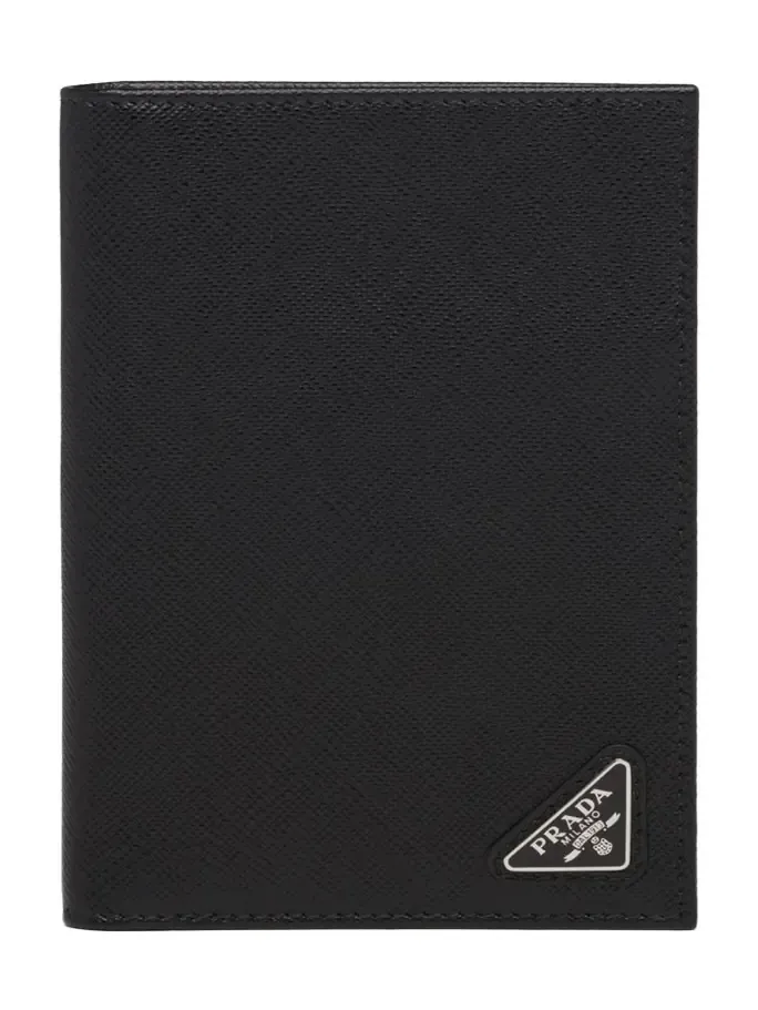 Prada Men's Saffiano Leather Passport Cover