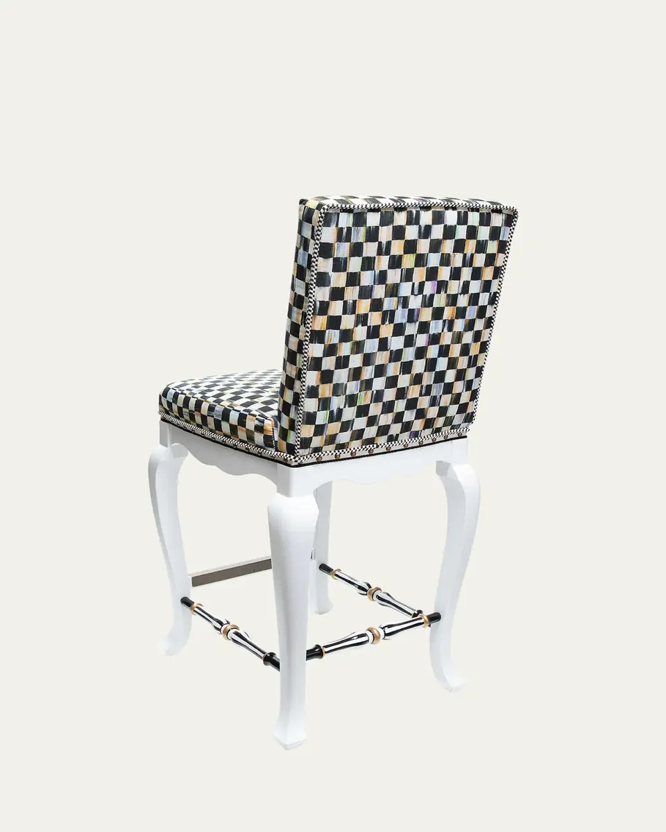 MacKenzie-Childs Courtly Check Counter Stool | Thumbnail 4 MacKenzie-Childs Courtly Check Counter Stool | Thumbnail 4