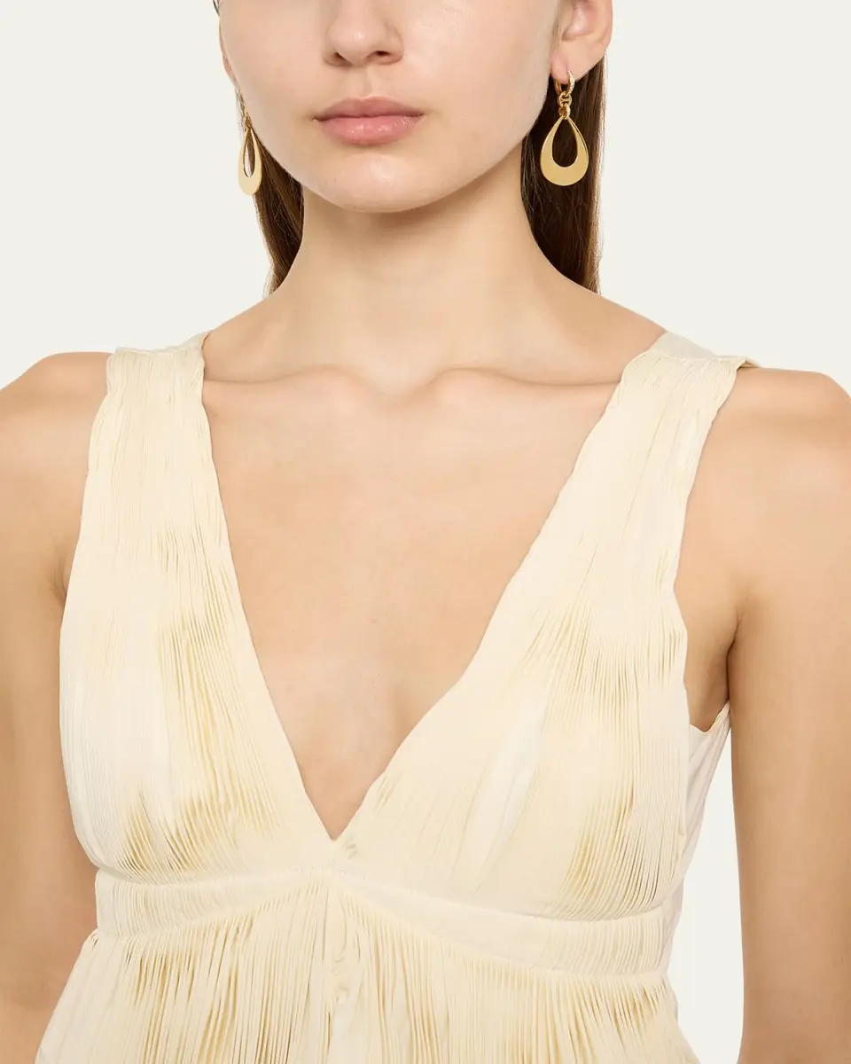 Hoorsenbuhs 18k Yellow Gold Drop Earrings with Diamond Clasps | Thumbnail 2