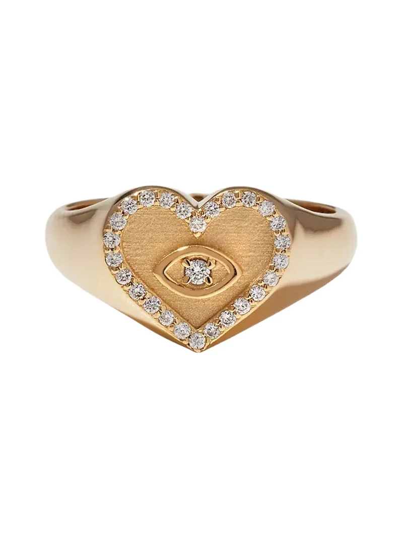 Heart Marquis Eye Signet Ring Heart Marquis Eye Signet Ring