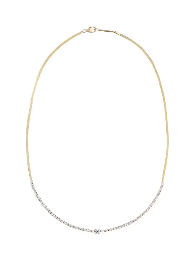 Flawless Herringbone Diamond Tennis Necklace Flawless Herringbone Diamond Tennis Necklace