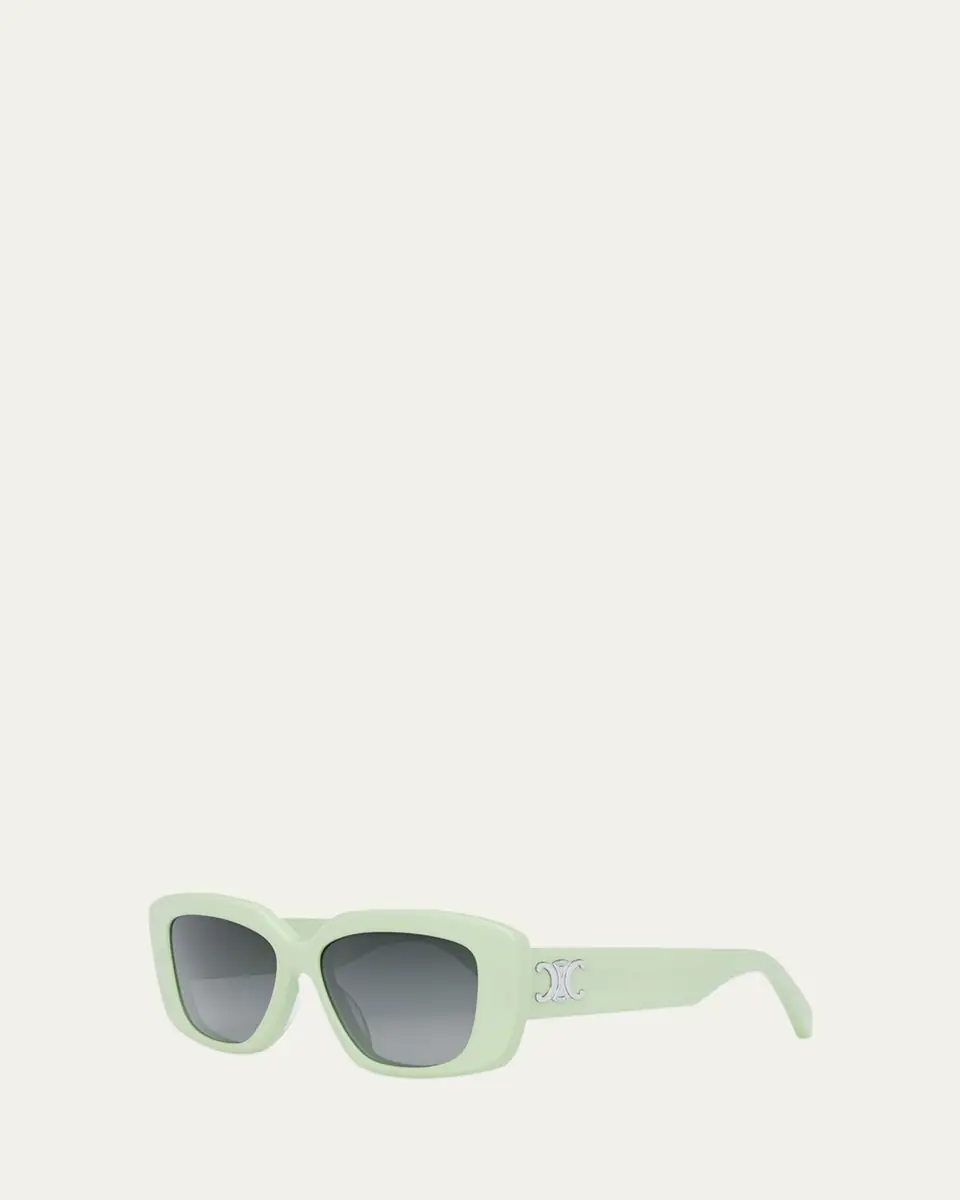 Celine Triomphe Rectangle Acetate Sunglasses | Thumbnail 4 Celine Triomphe Rectangle Acetate Sunglasses | Thumbnail 4
