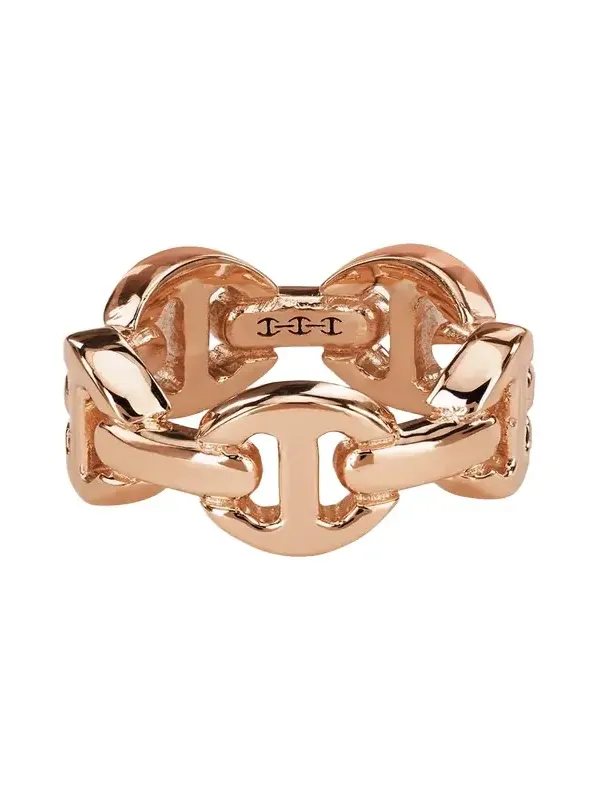 18K Rose Gold Dame Tri-Link Ring 18K Rose Gold Dame Tri-Link Ring