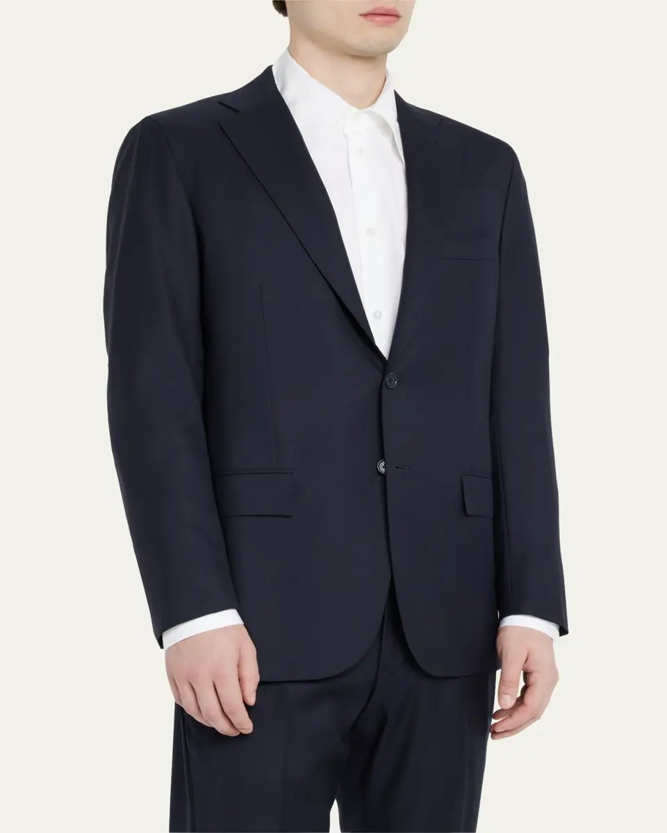 Kiton Men's Solid Cashmere Blazer | Thumbnail 4